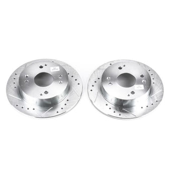 compare product Power Stop 1997 Acura CL Rear Evolution Drilled & Slotted Rotors - Pair