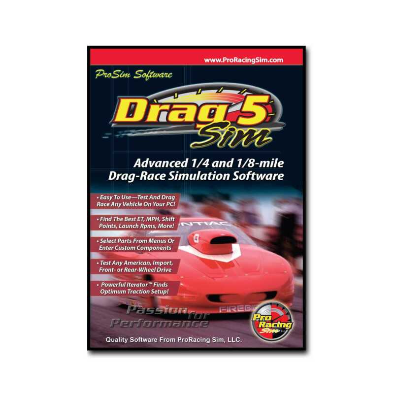 Comp Cams Software, Drag Sim 5 - My Store