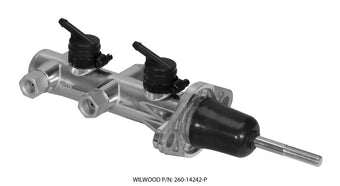 compare product Wilwood Tandem Remote Master Cylinder - 15/16in Bore Ball Burnished