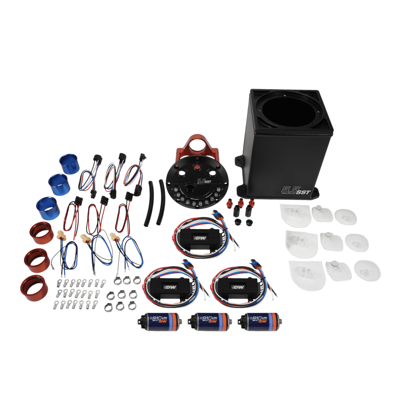 DeatschWerks 5.5L Staged Surge Tank w/ 3 DW810 Brushless Fuel Pumps - My Store