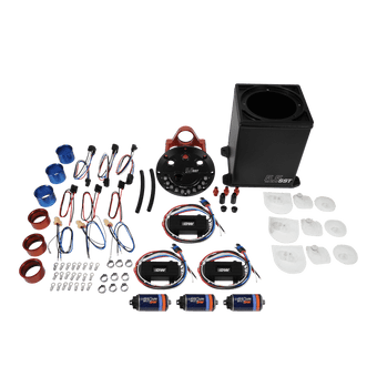 compare product DeatschWerks 5.5L Staged Surge Tank w/ 3 DW810 Brushless Fuel Pumps