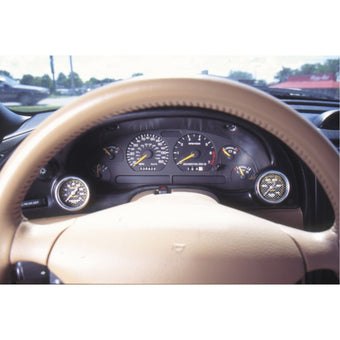 compare product Autometer 94-00 Ford Mustang 52mm Black Dual Instrument Cluster Bezel
