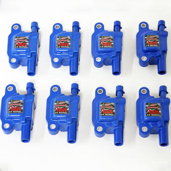 compare product Granatelli 05-13 GM LS1/LS2/LS3/LS4/LS5/LS6/LS7/LS9/LSA Hi-Perf Coil Packs - Blue (Set of 8)