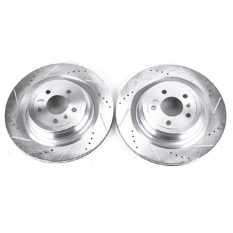 compare product Power Stop 13-16 Mercedes-Benz GL350 Rear Evolution Drilled & Slotted Rotors - Pair