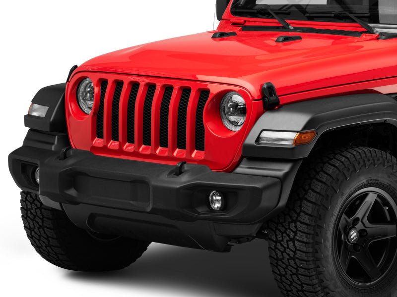 Raxiom 18 - 22 Jeep Wrangler JL/JT Axial Series LED Headlights - Black Housing (Clear Lens) - My Store