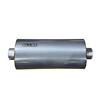 compare product Kooks 3in Oval Clamp In Center/Center Muffler 18in Long Body Polished Stainless Steel