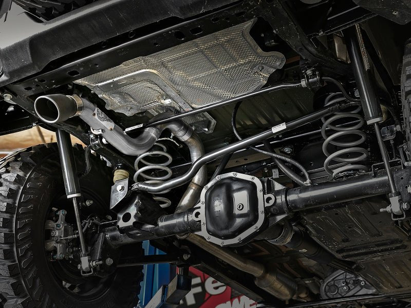 aFe MACH Force - Xp Axle - Back Exhaust System w/Black Tip 18 - 20 Jeep Wrangler L4 - 2.0T / V6 - 3.6L - My Store