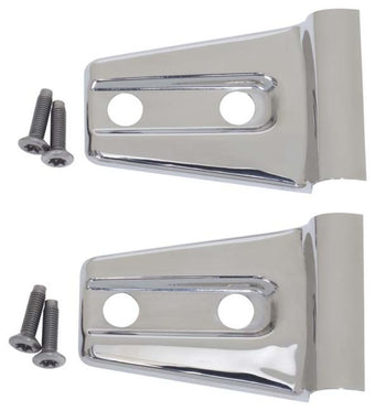compare product Kentrol 07-18 Jeep Wrangler JK Hood Hinge Overlays Pair - Polished Silver