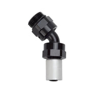 Russell Hose End Crimp On 10 Sae Port Male To - 8 Hose 45 Deg Swivel Blk Anodized - My Store