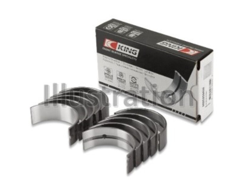 King Engine Bearings Kia/Mazda DOHC 16 Valve/SOHC 16 Valve/SOHC 8 Valve (Size +0.5) Main Bearing Set - My Store