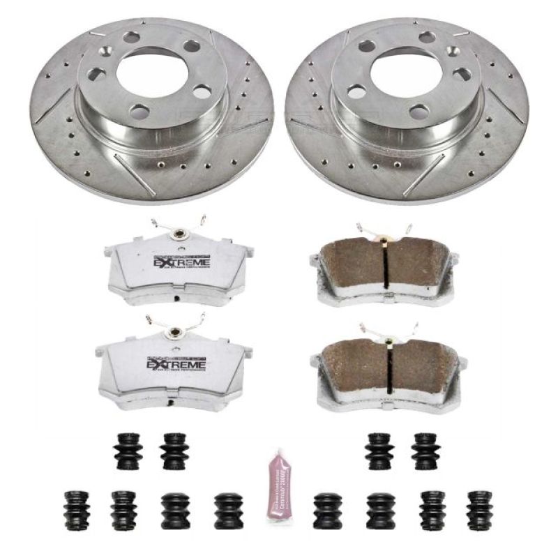 Power Stop 98 - 10 Volkswagen Beetle Rear Z26 Street Warrior Brake Kit - My Store