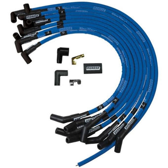 compare product Moroso Ford 289-302 Ignition Wire Set - Blue Max - Spiral Core - Sleeved - HEI - 135 Degree