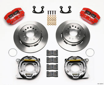 compare product Wilwood Dynapro Dust-Boot P/S Park Brake Kit Red Small Ford 2.66in Offset
