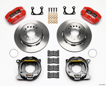 compare product Wilwood Dynapro Dust-Boot P/S Park Brake Kit Red Big Ford 2.36in Offset