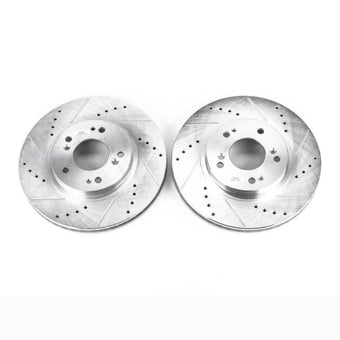 compare product Power Stop 04-08 Mitsubishi Endeavor Front Evolution Drilled & Slotted Rotors - Pair