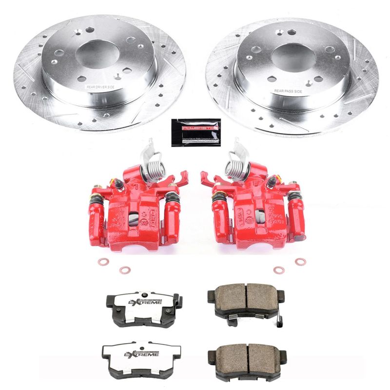 Power Stop 98 - 02 Honda Accord Rear Z26 Street Warrior Brake Kit w/Calipers - My Store