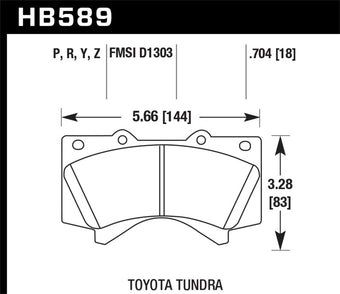 compare product Hawk 08-21 Toyota Land Cruiser HP Plus Brake Pad Set