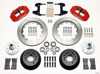 compare product Wilwood Narrow Superlite 6R Front Hub Kit 14.00in Red 74-80 Pinto/Mustang II Disc Spindle only