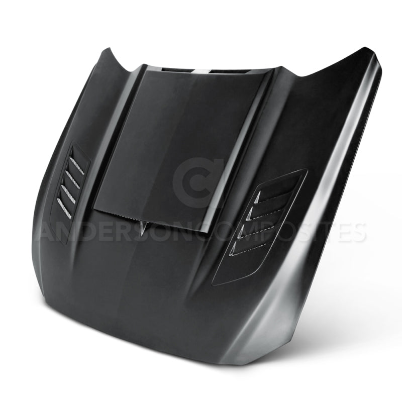 Anderson Composites 15 - 16 Ford Mustang (Excl. GT350/GT350R) Ram Air Fiberglass Hood - My Store