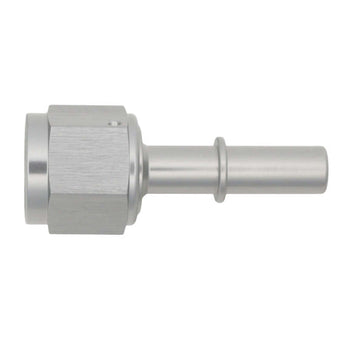 compare product DeatschWerks 8AN Female Flare Swivel to 3/8in Male EFI Quick Disconnect - Anodized DW Titanium