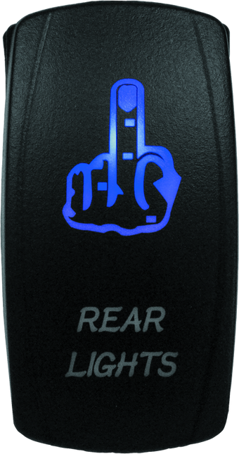 compare product DragonFire Racing Lighted Switch Finger Rear Light On/Off Blue
