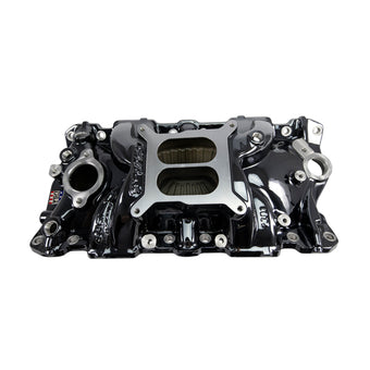 compare product Edelbrock 55-86 Chevy SB Performer EPS Intake Manifold - Black Plasma Finish