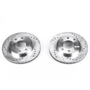 compare product Power Stop 91-93 Eagle GTX Front Evolution Drilled & Slotted Rotors - Pair