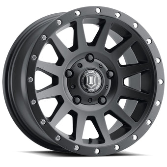 compare product ICON Compression 17x8.5 5x150 25mm Offset 5.75in BS 110.1mm Bore Satin Black Wheel