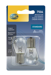 Hella Bulb 7506 12V 21W Ba15S S8 (2) - My Store