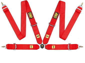 compare product OMP Safety Harness First 3In 4 Points Red Fia 8854/98