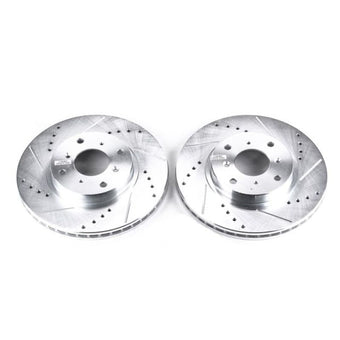 compare product Power Stop 93-96 Honda Prelude Front Evolution Drilled & Slotted Rotors - Pair