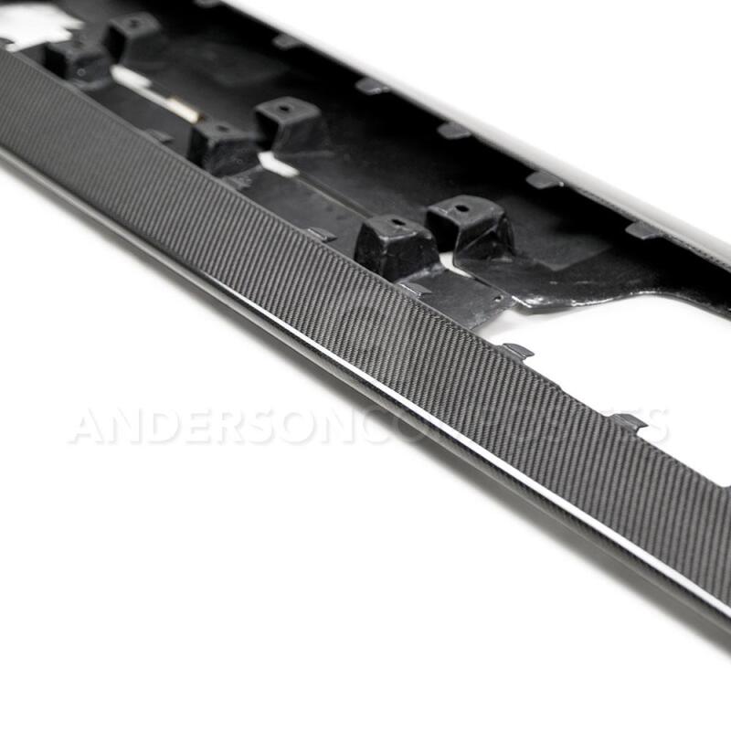 Anderson Composites 2020 Ford Mustang Shelby GT500 Carbon Fiber Rocker Panel Splitters - My Store