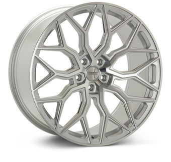 compare product Vossen HF-2 24X10 / 5X120 / ET32 / Deep Face / 72.56 - Silver Polished Wheel