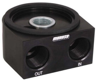 compare product Moroso Universal Oil Filter Adapter - Sandwich - Oil Cooler - 13/16in-16 Thread & 2-5/8in O-Ring