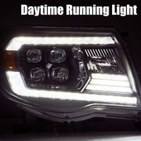 AlphaRex 05 - 11 Toyota Tacoma NOVA LED Projector Headlights Plank Style Chrome w/Activation Light/DRL - My Store