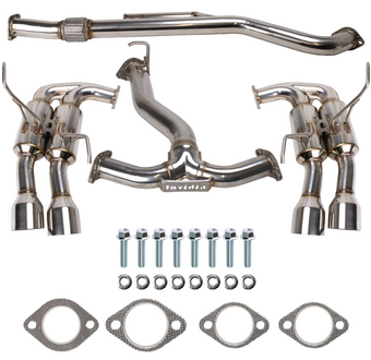 compare product Invidia 2022+ Subaru WRX Gemini Single Layer Quad Stainless Steel Tip Cat-Back Exhaust