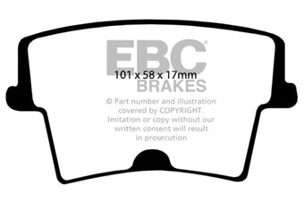 compare product EBC 05-09 Chrysler 300 2.7 Yellowstuff Rear Brake Pads