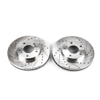 compare product Power Stop 89-96 Nissan 300ZX Front Evolution Drilled & Slotted Rotors - Pair