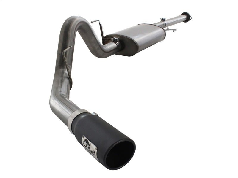 aFe MACHForce XP Exhausts Cat - Back SS 409 EXH Wrinkle Black CB Ford F - 150 11 - 12 V6 - 3.5L (tt) - My Store