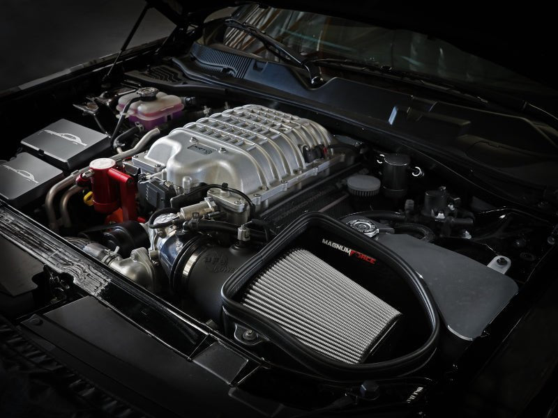 aFe 19 - 23 Dodge Challenger Hellcat V8 - 6.2L Magnum FORCE Stage2 Cold Air Intake System w/Pro DRY S - My Store