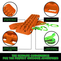 Rhino USA Recovery Traction Boards - Orange (Pair) - My Store