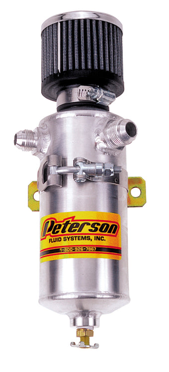 compare product Peterson Fluid Systems Breather Can -12AN & -8AN In w/ Filter