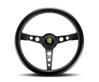 compare product Momo Prototipo Steering Wheel 350 mm - Black Leather/Wht Stitch/Black Spokes
