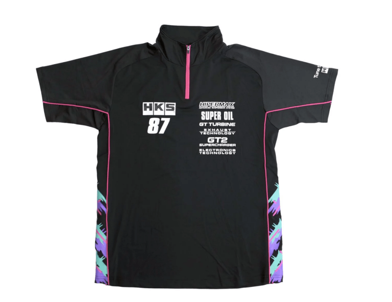 HKS TEAM HALF ZIP POLO SHIRT 2025 L - My Store