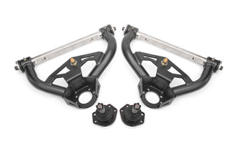 compare product BMR 78-87 GM G-Body Non-Adjustable Upper A-Arms Delrin 0.5in Tall Ball Joint - Black Hammertone