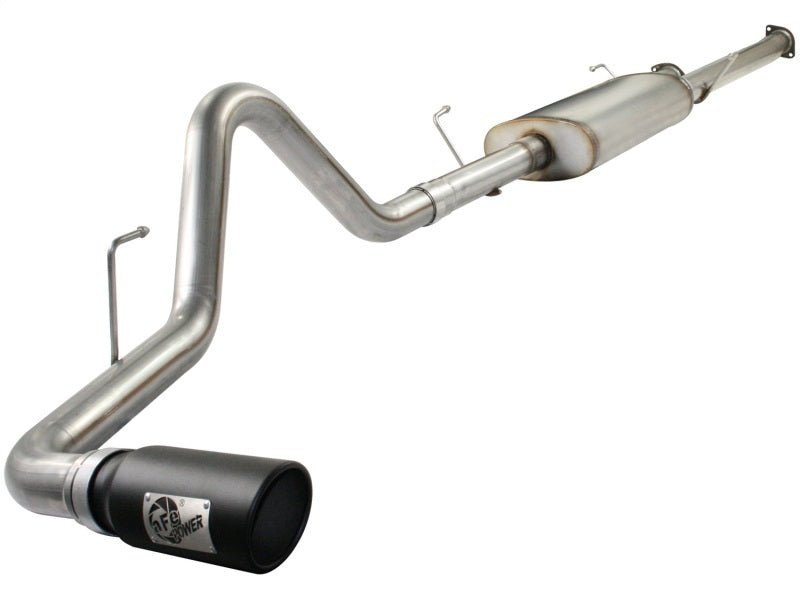 aFe MACHForce XP Exhausts Cat - Back SS - 409 EXH CB Toyota Tundra 10 - 11 V8 - 5.7L 145.7 WB (blk tip) - My Store
