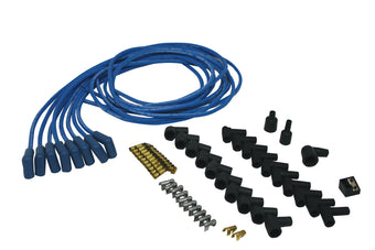 compare product Moroso Universal Ignition Wire Set - Blue Max - Spiral Core - Unsleeved - 90 Degree - Blue