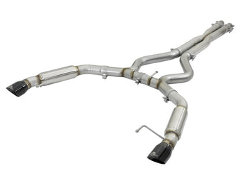compare product aFe MACHForce XP 3in 304 SS Sport Tone Cat-Back w/ Black Tips 15-17 Ford Mustang V6-3.7L/V8-5.0L