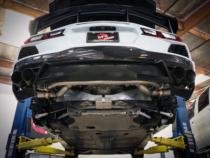AFe MACH Force - Xp 304 Stainless Steel Cat - Back Exhaust Polished 2020 Chevrolet Corvette C8 - My Store
