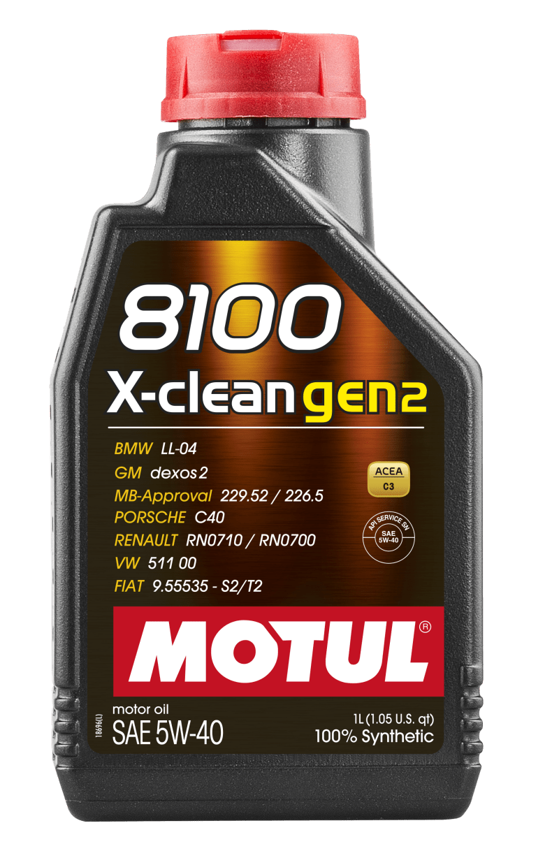 Motul 1L Synthetic Engine Oil 8100 X - CLEAN Gen 2 5W40 - My Store